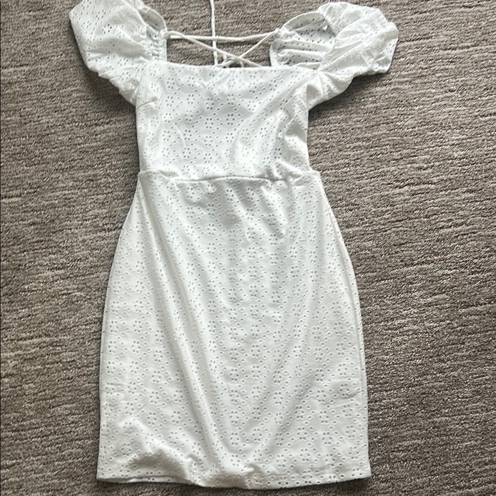 Lovely Day Cream Puff Sleeve Sundress